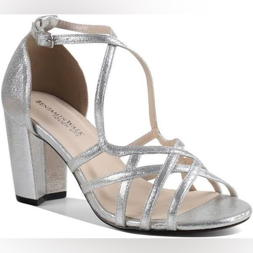 Touch Ups - Women's Lupe Platform sandal  - silver - size 8.5 - new
